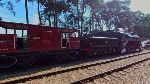 Vintage steam train Video stock 250566432