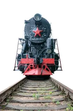 Vintage steam train Stock Photos