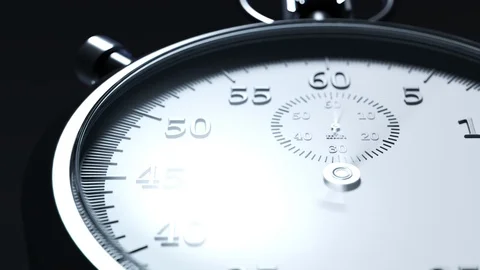 "Vintage stopwatch in a timelapse. Fast forward time passing rapidly. 4KHD" Stock Footage 97961510