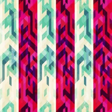 Vintage stripe seamless pattern Stock Illustration