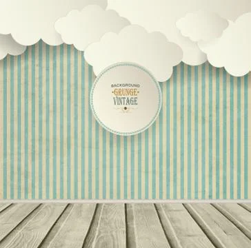 Vintage Striped Background Stock Illustration