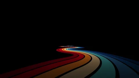 Vintage Striped Background, Retro Colors from the 1970s 1980s, 70s, 80s, 90s. Stock Footage 242511366