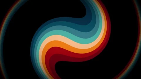 Vintage Striped Backgrounds, Loop Samples, Retro Colors from the 1970s 1980s, 70 Stock Footage 242511334