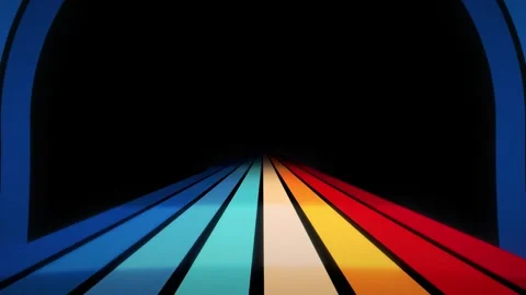 Vintage Striped Backgrounds, Loop Samples, Retro Colors from the 1970s 1980s, 70 Stock Footage 242511485