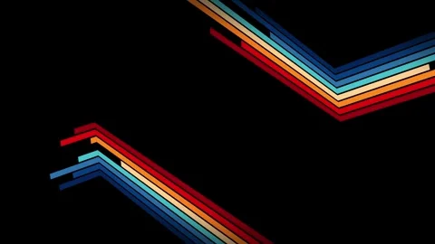 Vintage Striped Backgrounds, Loop Samples, Retro Colors from the 1970s 1980s, 70 Stock Footage 242511506