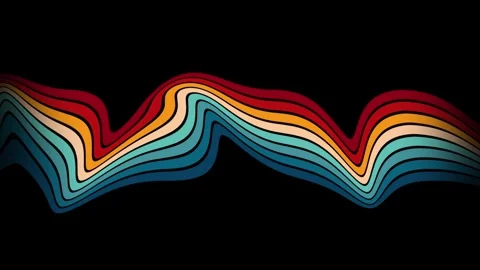 Vintage Striped Backgrounds, Loop Samples, Retro Colors from the 1970s 1980s, 70 Stock Footage 242511578