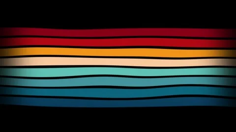 Vintage Striped Backgrounds, Loop Samples, Retro Colors from the 1970s 1980s, 70 Stock Footage 242511585