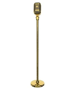Vintage studio microphone. 3D render Stock Illustration