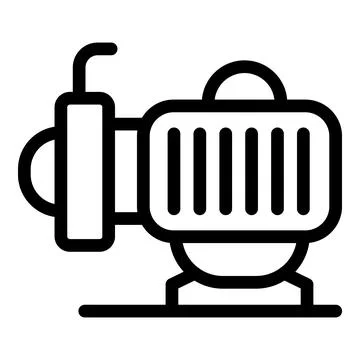 Vintage studio microphone line icon Stock Illustration