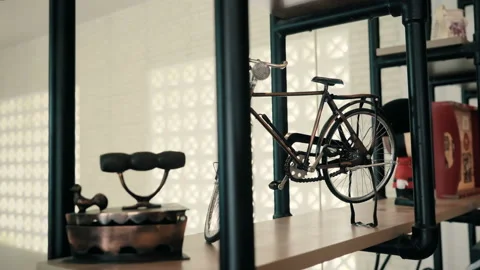 Vintage stuff on shelf 動画素材 86843028