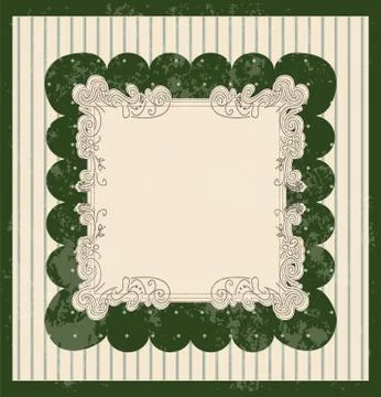 Vintage style background with scale pattern. Stock Illustration