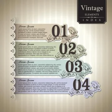 Vintage style bar graph Stock Illustration