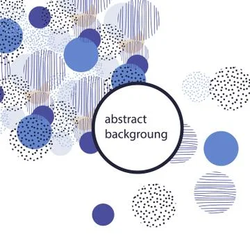 Vintage style circle geometry background. illustration surface design for pri Stock Illustration