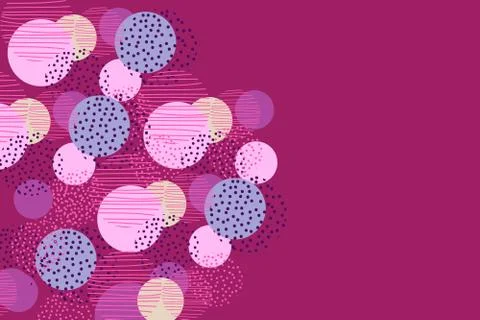 Vintage style circle geometry background. illustration surface design for pri Illustrazione stock