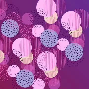 Vintage style circle geometry background. illustration surface design for pri Stock Illustration