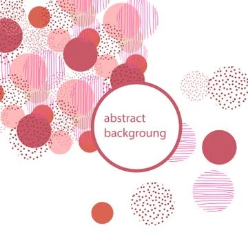 Vintage style circle geometry background. illustration surface design for pri Stock Illustration