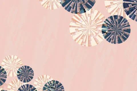 Vintage style circle pattern background 库存插图