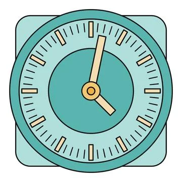 Vintage style clock indicating time management concept Stock Illustration