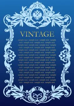 Vintage style frame Stock Illustration