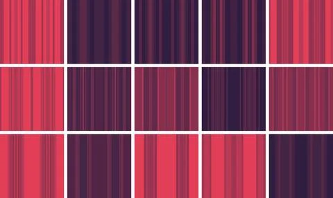Vintage style lines striped patterns with seamless repeats. Vector format i.. Stock Illustration