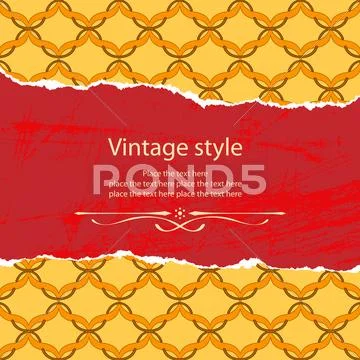 Vintage style template Stock Illustration