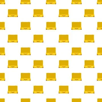 Vintage suitcase pattern seamless vector Stock Illustration