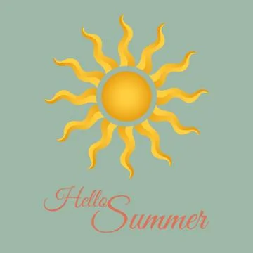 Vintage summer background Stock Illustration