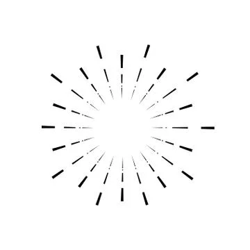 Vintage sunburst, light rays, firework sparks vector design element vector te Stock Illustration