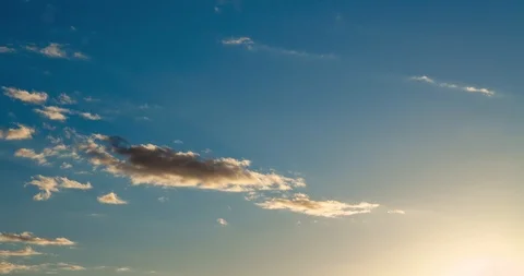 Vintage sunset cloud timelapse Stock Footage 96313028