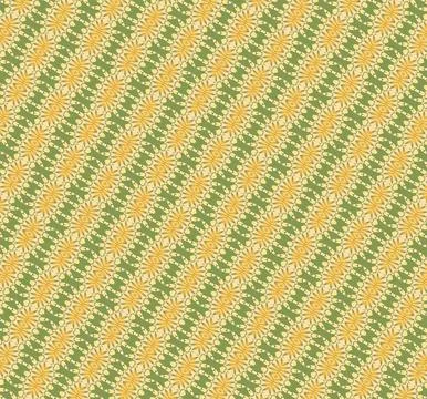 Vintage sunset orchard inspired patterned wallpaper-style design with burnt chil Stock Illustration