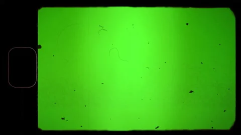 Vintage Super 8 mm Film Frame Texture on Green Screen. 4k. Chroma key. Stock Footage 238712789