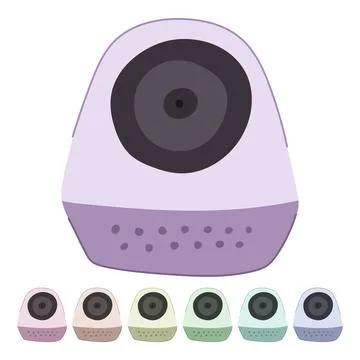Vintage table camera vector cartoon graphic Stock Illustration
