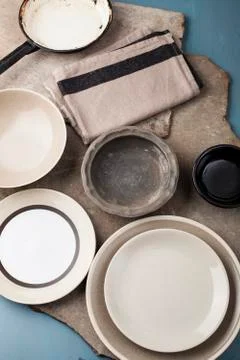 Vintage tableware Stock Photos