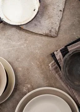 Vintage tableware Stock Photos