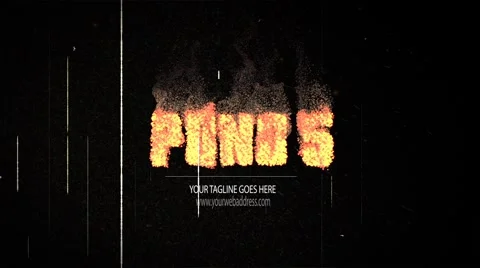 Vintage Tape Flame Logo Modèle After Effects