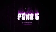 Vintage Tape Flame Logo(purple version) Stock After Effects