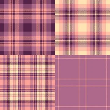 Vintage tartan plaid patterns designed for scalable use. Seamless vector form Stock Illustration