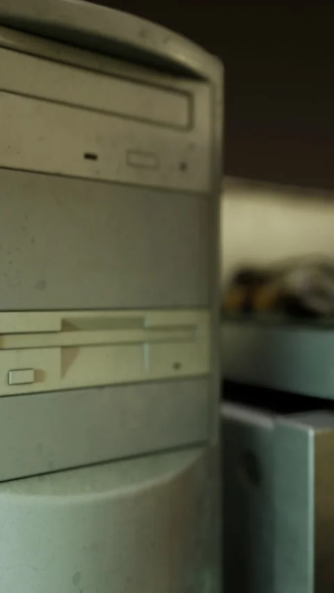 Vintage technology collection showcasing retro computer and audio equipment Stock Footage 324498389