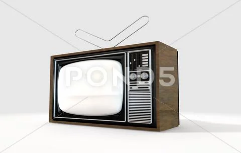 Vintage television Stock Illustration
