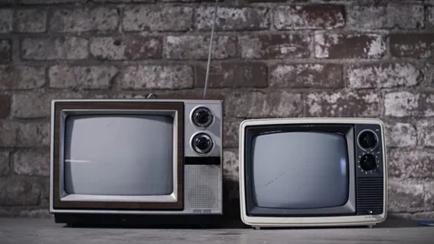 Vintage Television set Vídeo Stock 89152928