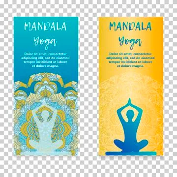 Vintage template design vector illustration of international yoga day Stock Illustration