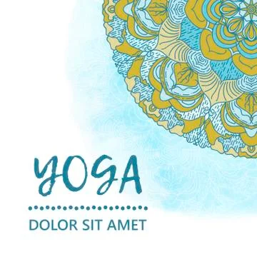 Vintage template design vector illustration of international yoga day Stock Illustration