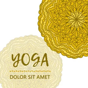 Vintage template design vector illustration of international yoga day Illustrazione stock