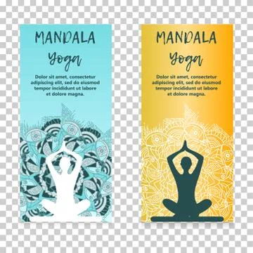 Vintage template design vector illustration of international yoga day Stock Illustration