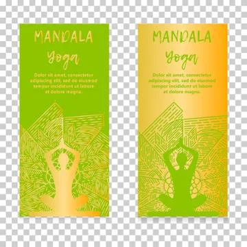 Vintage template design vector illustration of international yoga day Stock Illustration