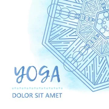 Vintage template design vector illustration of international yoga day Stock Illustration