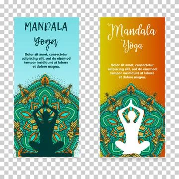 Vintage template design vector illustration of international yoga day. Orient Illustrazione stock