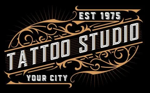 Vintage template with floral elements Stock Illustration