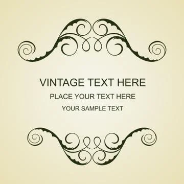 Vintage template Stock Illustration