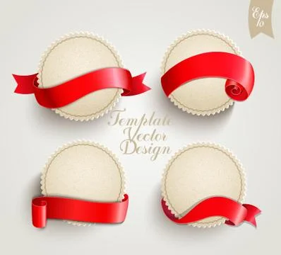 Vintage templates set Stock Illustration